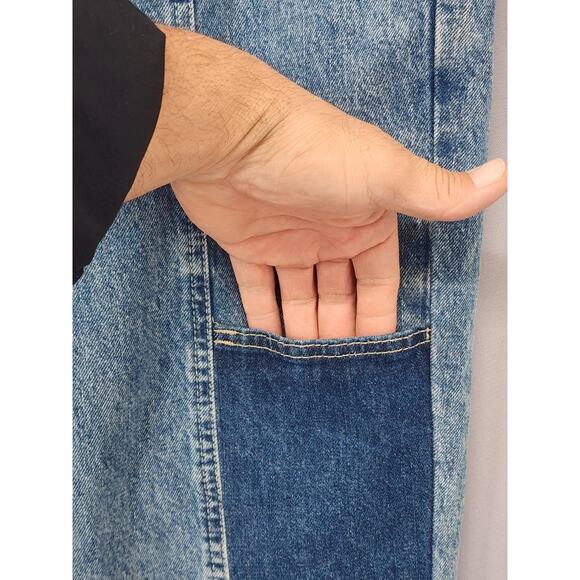 BDG Urban Outfitters Jeans Womens Medium Blue Jogger Patchwork Knee Elastic - Picture 7 of 16